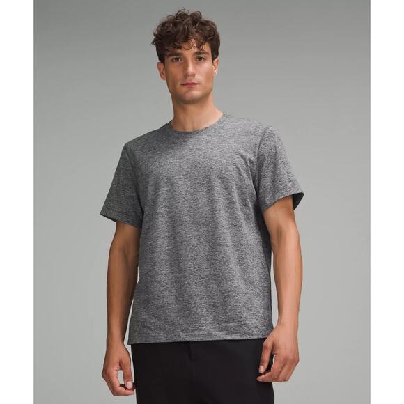 Lululemon Soft Jersey Short-sleeve Shirt - M - Heathered Silver Drop - Picture 1 of 5